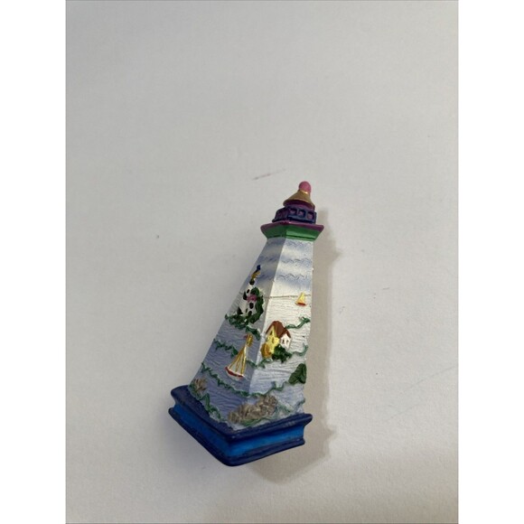 JIM SHORE Shorelights 2003 Morning's New Light Lighthouse Sailboat - Picture 3 of 4